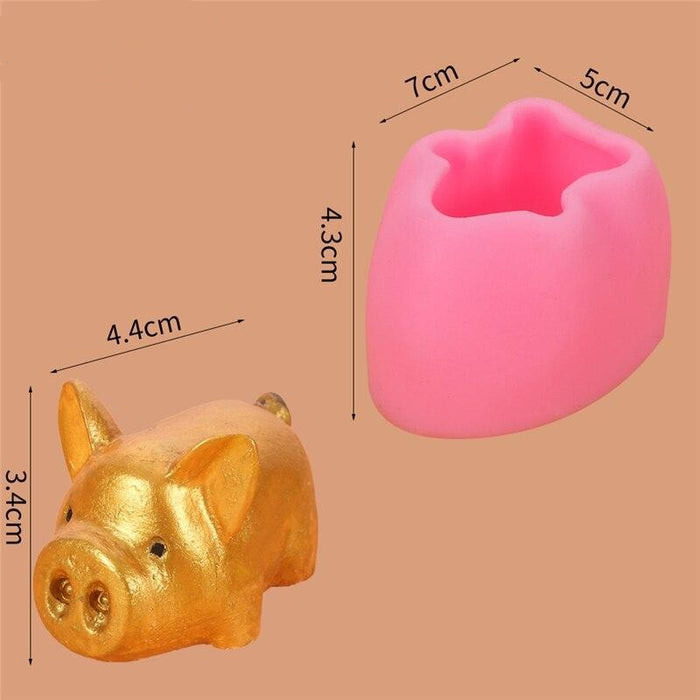 Moule à savon en silicone design petit cochon