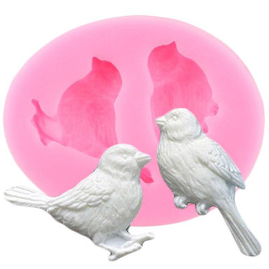 Moule à savon en silicone design deux oiseaux
