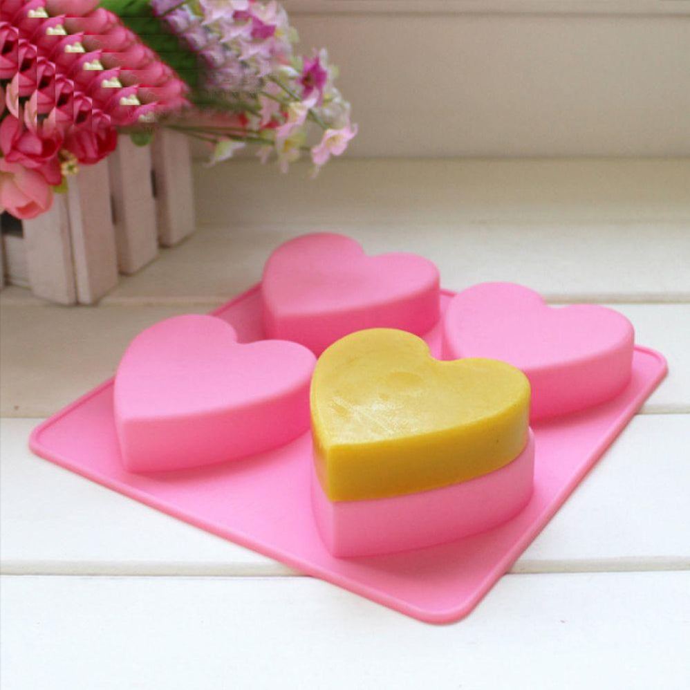 Moule Silicone Réutilisable 10.1x9.1 Cm Moule En Silicone Cœur Avec Couvercle - Élégance & Créativité DIY Moule DIY Facile à Démouler