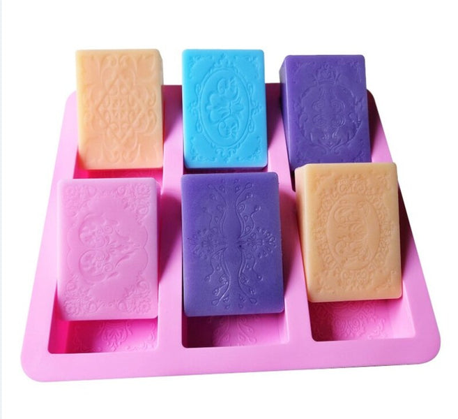 Moules à Savon En Silicone 2 Pièces - Formes Fleurs Et Vagues - Pour Savon Fait Maison, DIY, Résine - Démoulage Facile - Lavable - 11