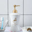 Distributeur de savon design Blanc flamant doré