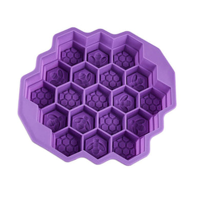 Moule à savon en silicone design abeilles et alvéoles