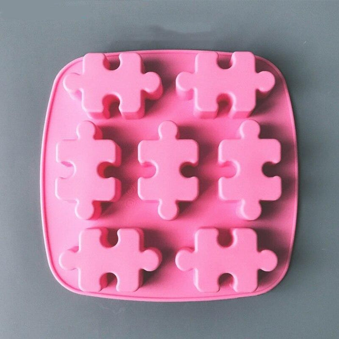 Moule à savon en silicone forme puzzle
