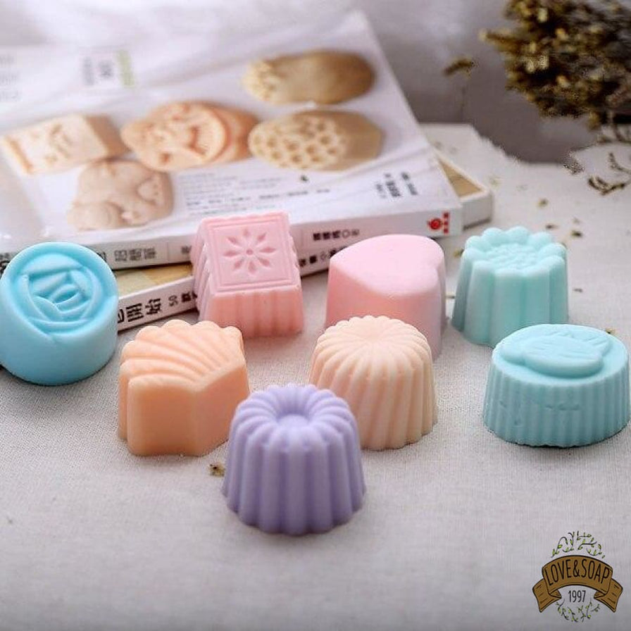 Lot De 3 Moules à Savon En Silicone - Rose, Bleu, Violet - Pour DIY Savons Et Desserts