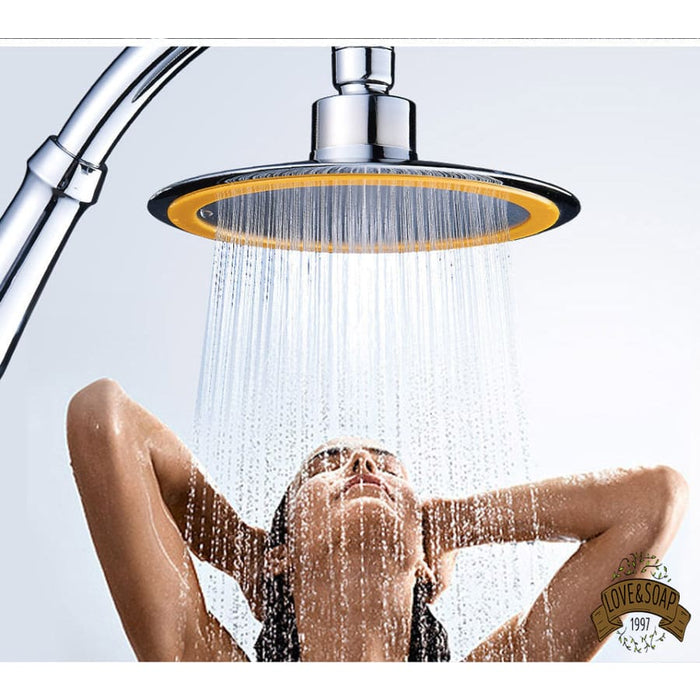Pommeau de douche haute pression tête rotative pour économie — Love&Soap