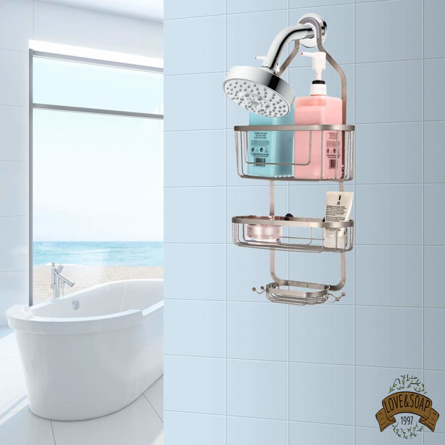 Serviteur de douche à suspendre petit modèle en inox brillant - Remix -  Bath Bazaar